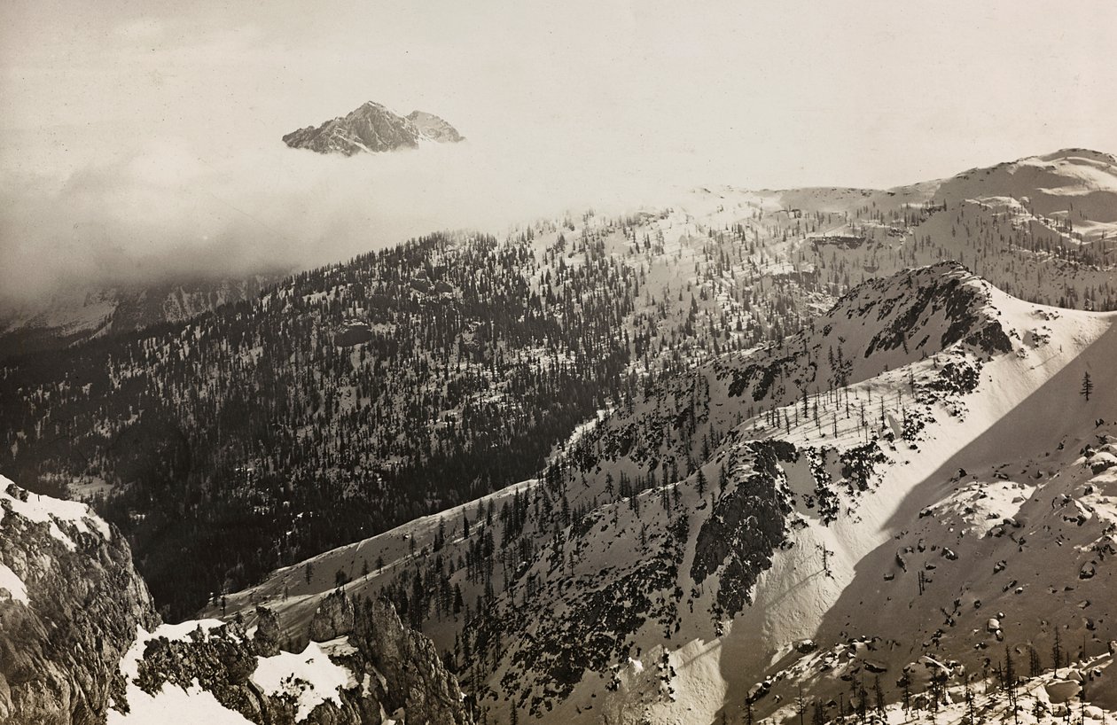 Album "Meine Weltkriegs-Erinnerungen Südwestfront (Kärnten, Italien, Südtirol) 31/03/1915-12/11/1918 - Josef Zohles Wien": Blick auf die Alpen von Josef Zohles