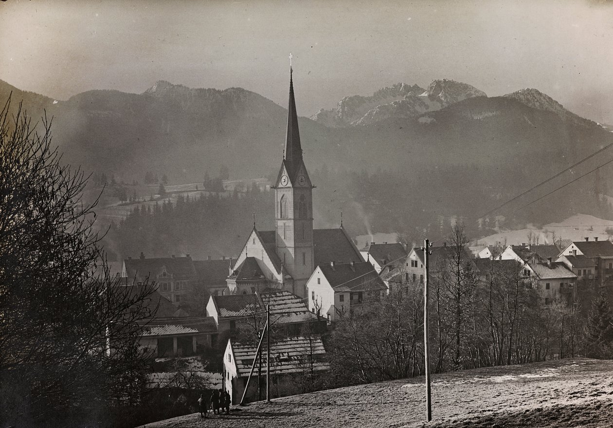 Album "Meine Weltkriegs-Erinnerungen Südwestfront (Kärnten, Italien, Südtirol) 31/03/1915-12/11/1918 - Josef Zohles Wien": Blick auf Hermagor-Pressegger von Josef Zohles