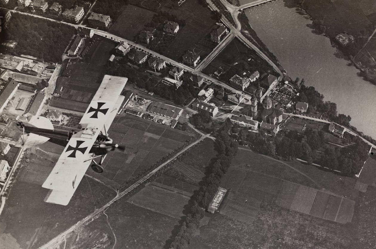 Album "Meine weltkriegs - Erinnerungen Südwestfront (Kärnten, Italien, Südtirol) 31/03/1915-12/11/1918 - Josef Zohles Wien": Flugzeuginspektion von Josef Zohles