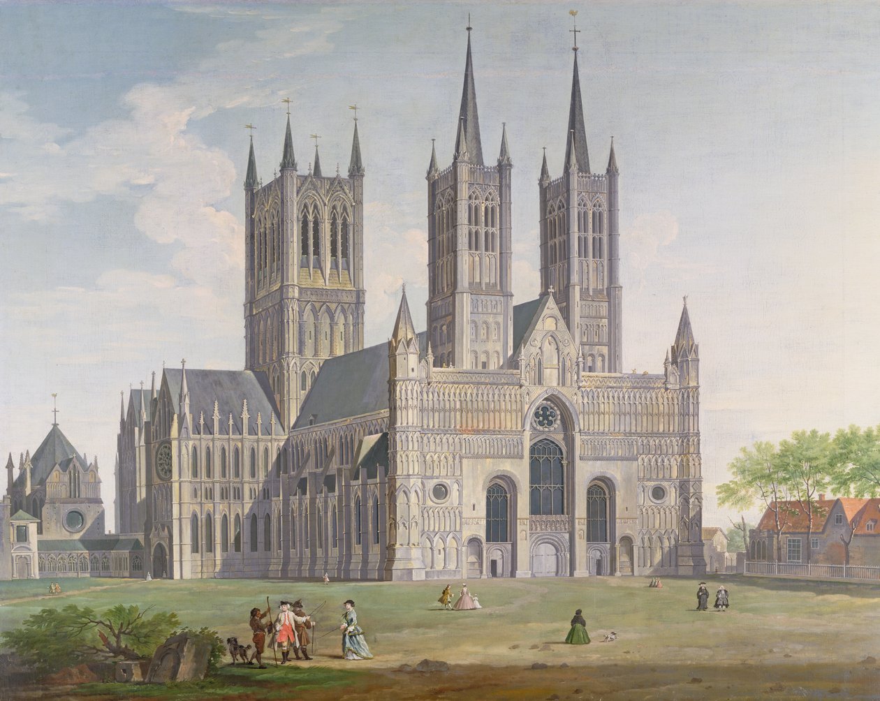 Kathedrale von Lincoln von Westen von Joseph Baker