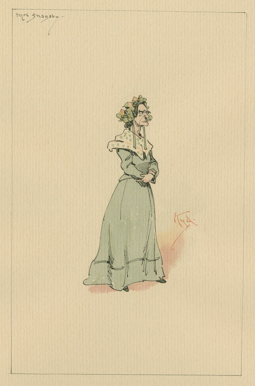 Mrs Snagsby, ca. 1920er Jahre von Joseph Clayton Clarke