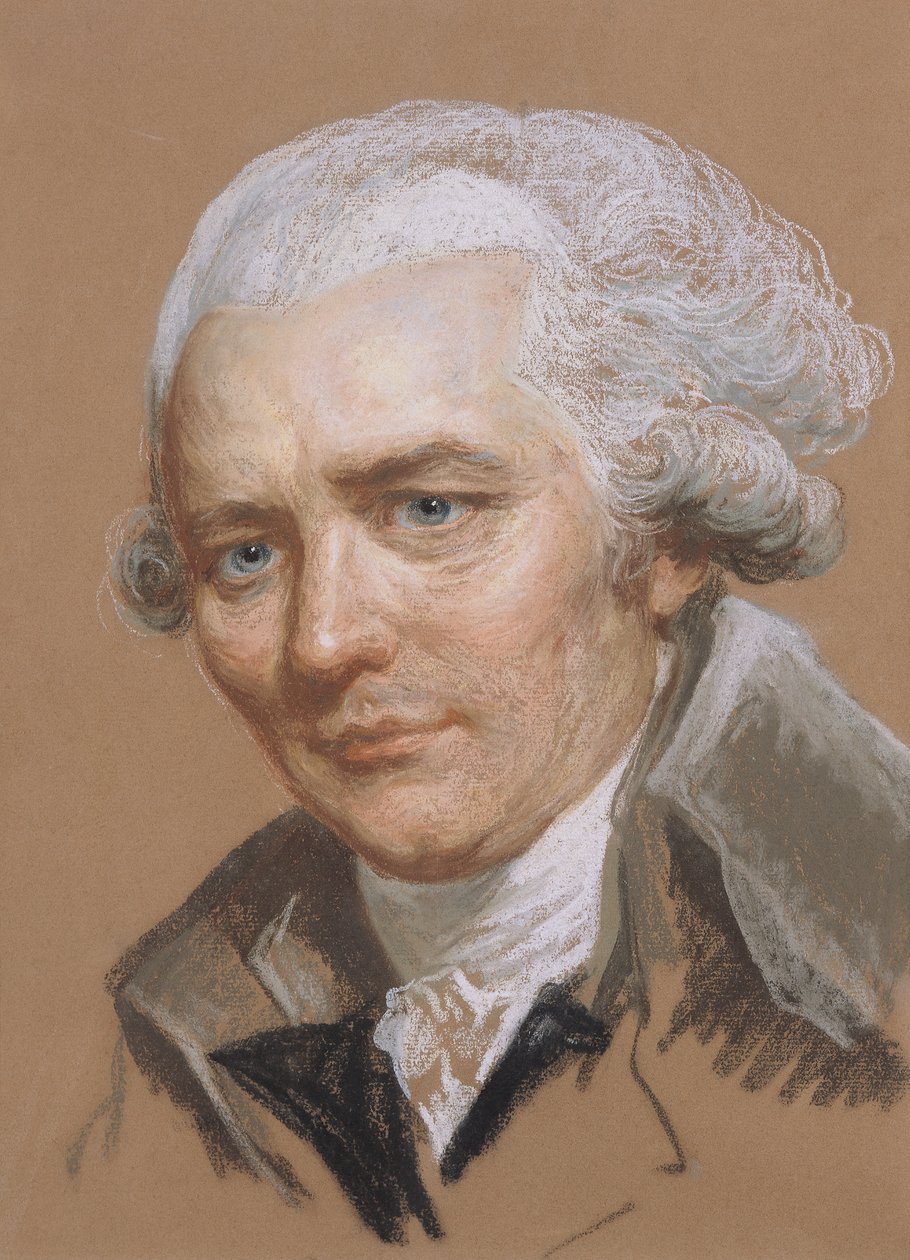 Porträt von Pierre Choderlos De Laclos (1741-1803), Offizier und französischer Schriftsteller von Joseph Ducreux