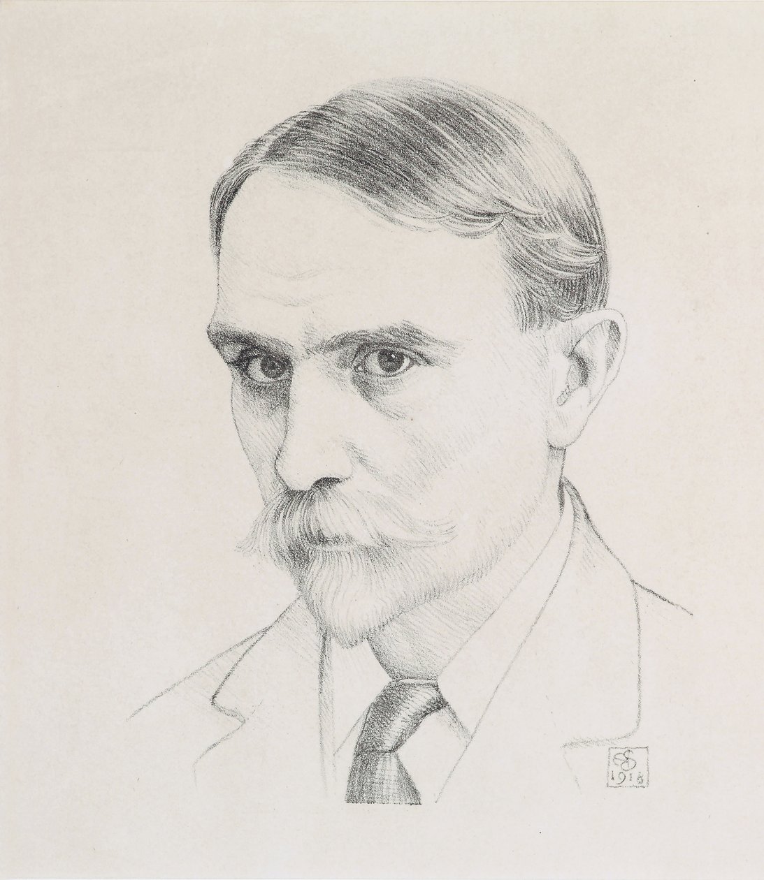 Selbstporträt, 1918 von Joseph Edward Southall