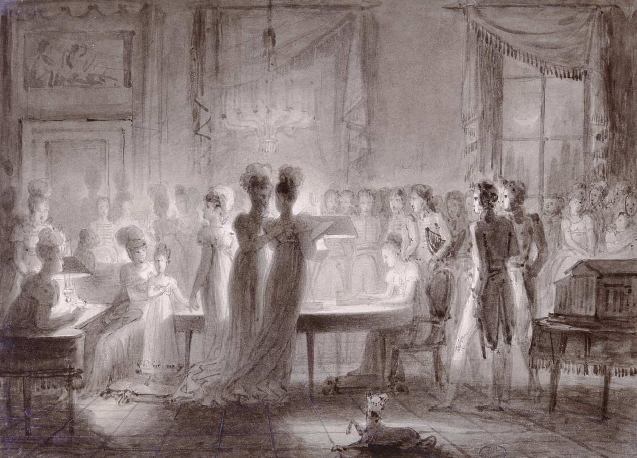 Die Sala Meridiana im Pitti-Palast, 1813 von Joseph Franque
