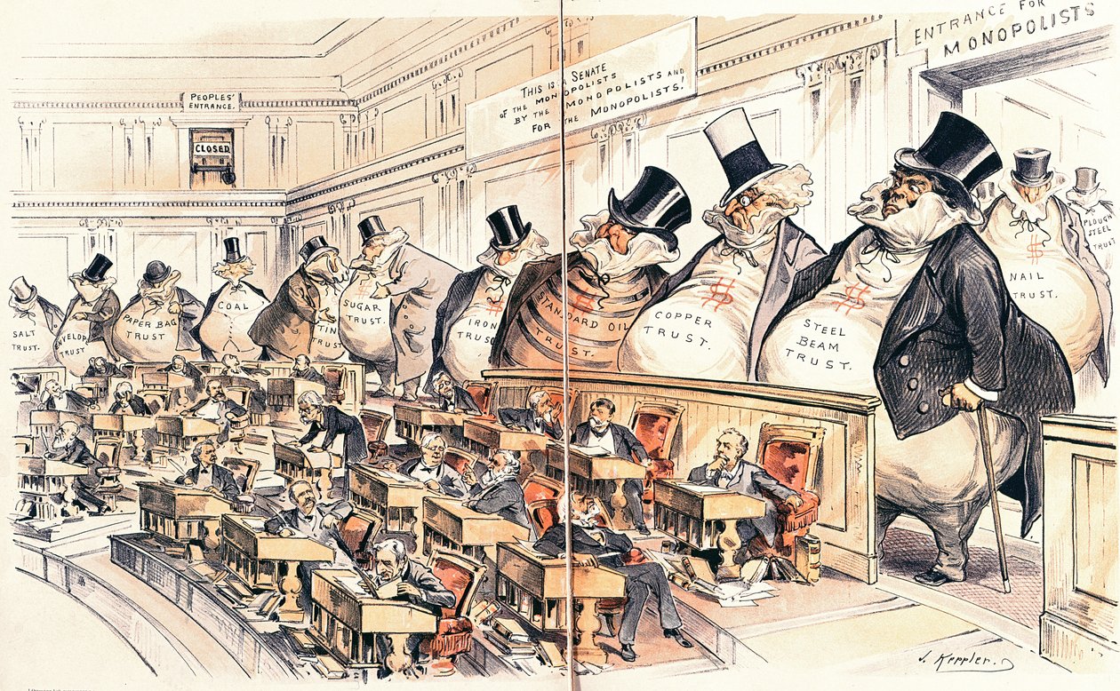 Die Bosse des Senats, Illustration aus dem amerikanischen Magazin 