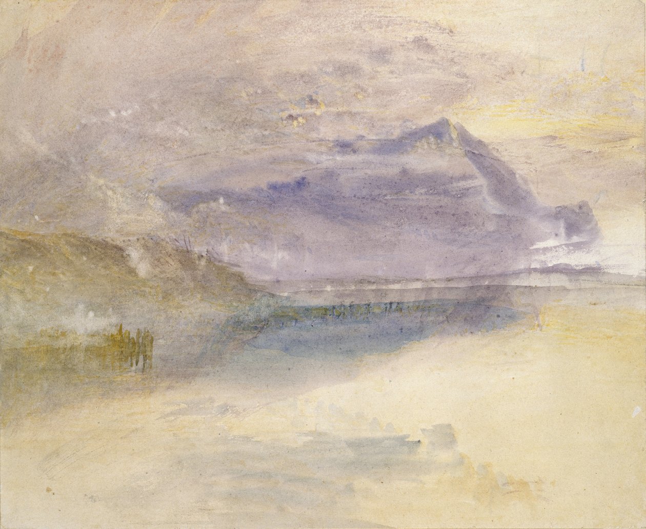 Abend: Wolke auf dem Mount Rigi, gesehen von Zug, ca. 1841 von Joseph Mallord William Turner