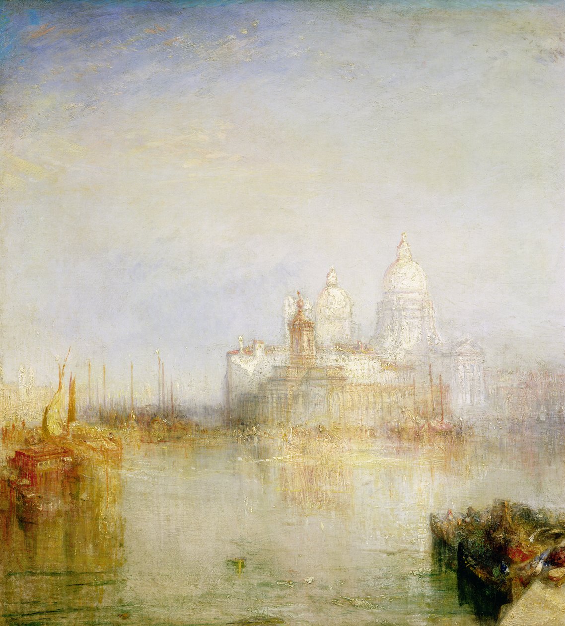 Die Dogana und Santa Maria della Salute, Venedig, 1843 (Detail) von Joseph Mallord William Turner