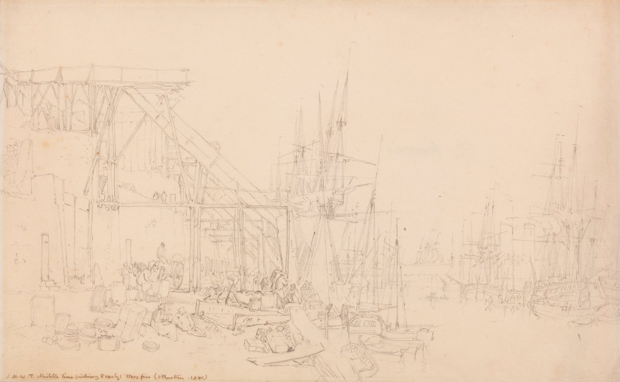 Die Hurries, Kohleboote beim Beladen, North Shields von Joseph Mallord William Turner