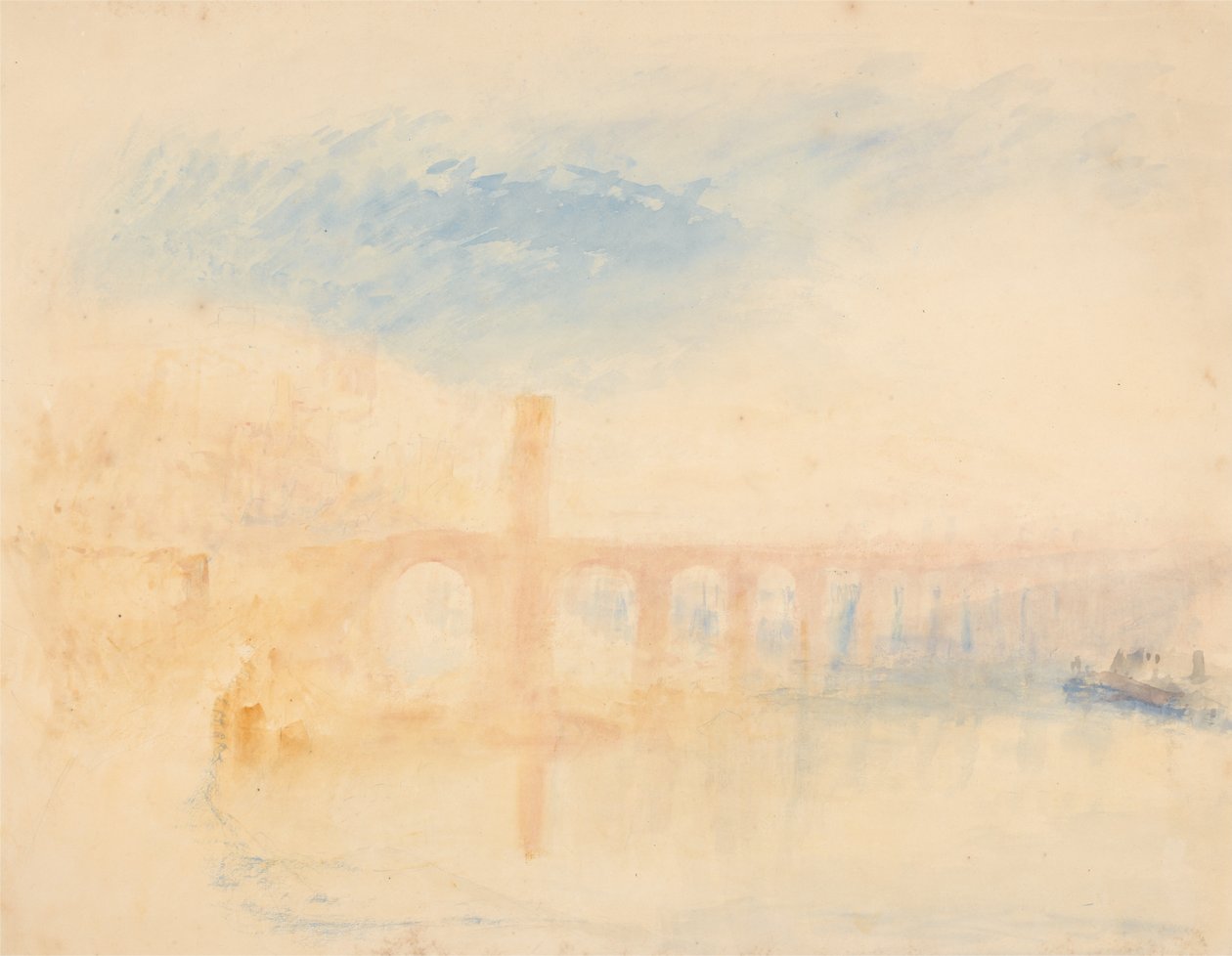 Die Moselbrücke, Koblenz von Joseph Mallord William Turner