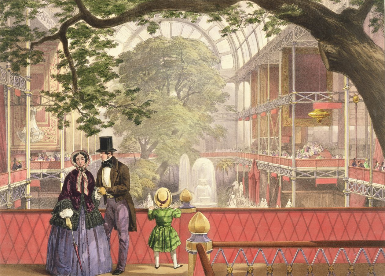 Kristallpalast, das Querschiff von der Südgalerie von Joseph Nash