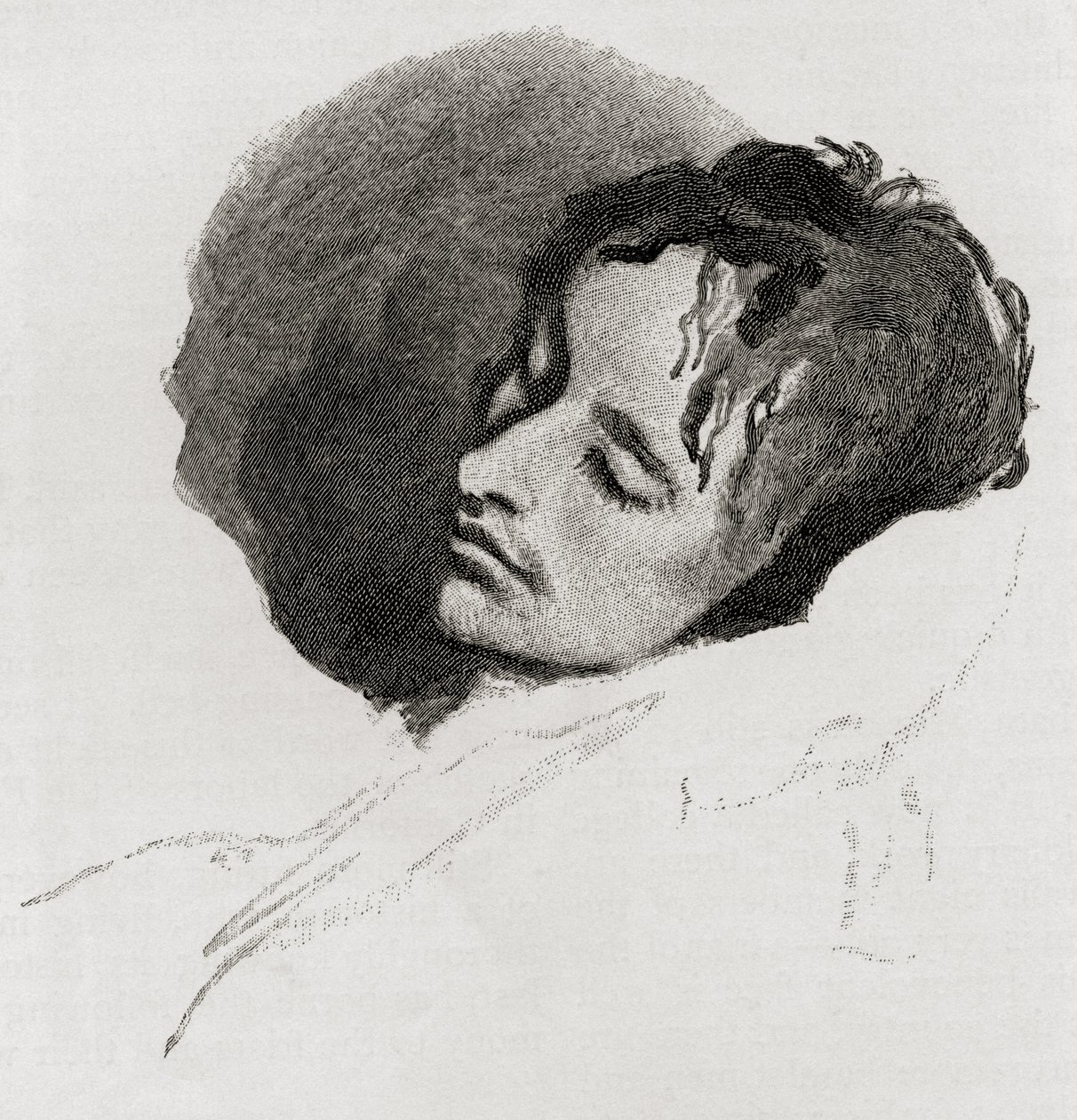 John Keats in seiner letzten Krankheit, aus 
