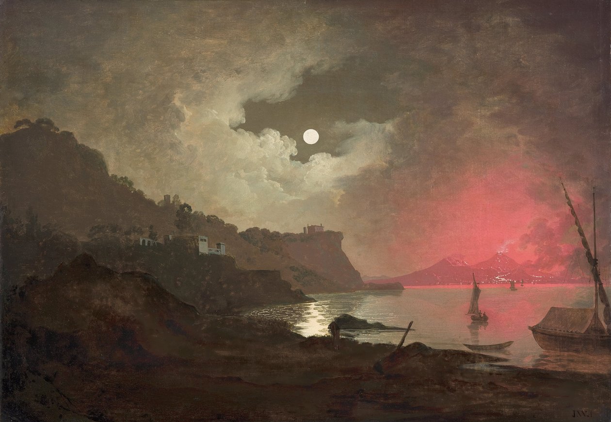 Ein Blick auf den Vesuv von Posillipo, Neapel von Joseph Wright of Derby