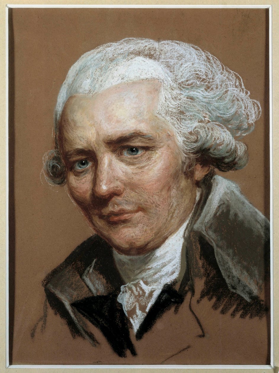 Porträt von Pierre Choderlos de Laclos, französischer Schriftsteller von Joseph (attr. to) Ducreux
