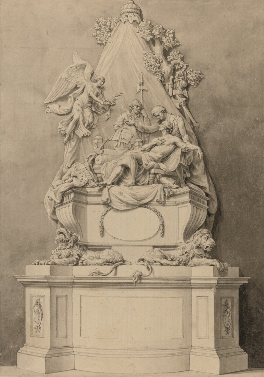 Denkmal von Generalmajor Wolfe, Nordbereich, Westminster Abbey von Joseph (attr. to) Wilton