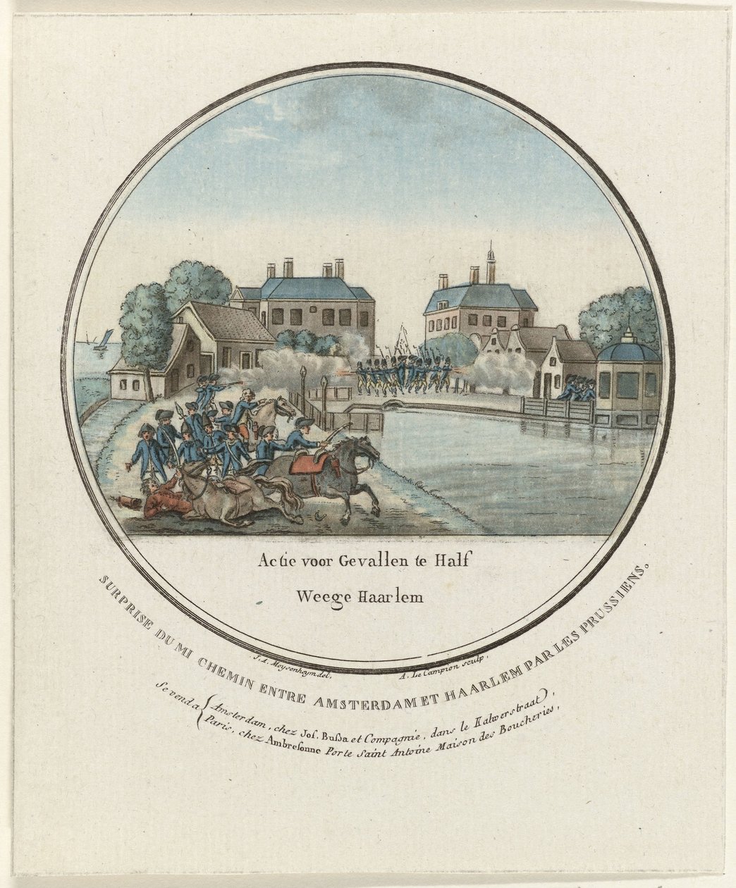 Angriff bei Halfweg, 1787 von Joseph Alexandre Le Campion