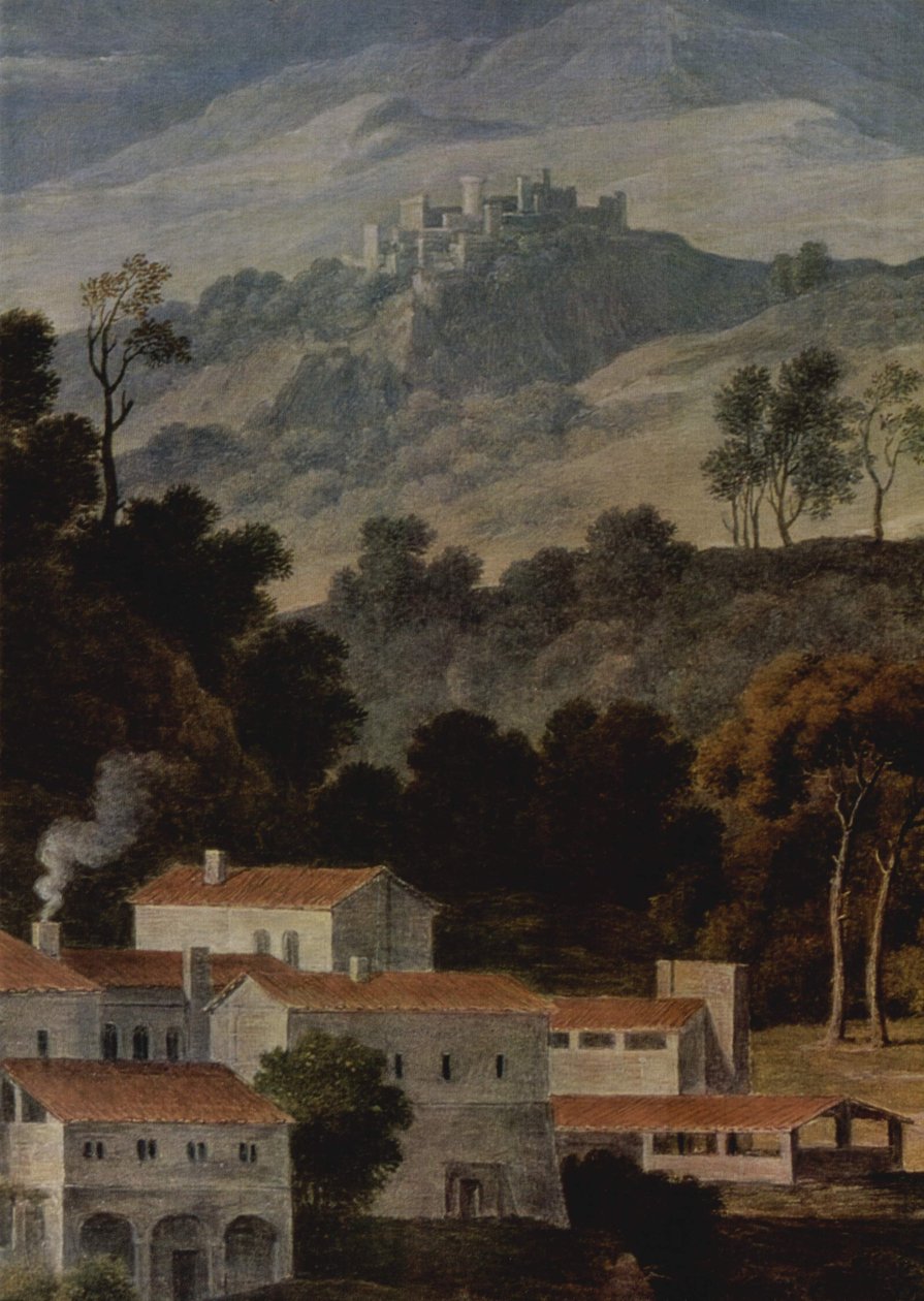 Das Kloster San Francesco im Sabinergebirge bei Rom von Joseph Anton Koch