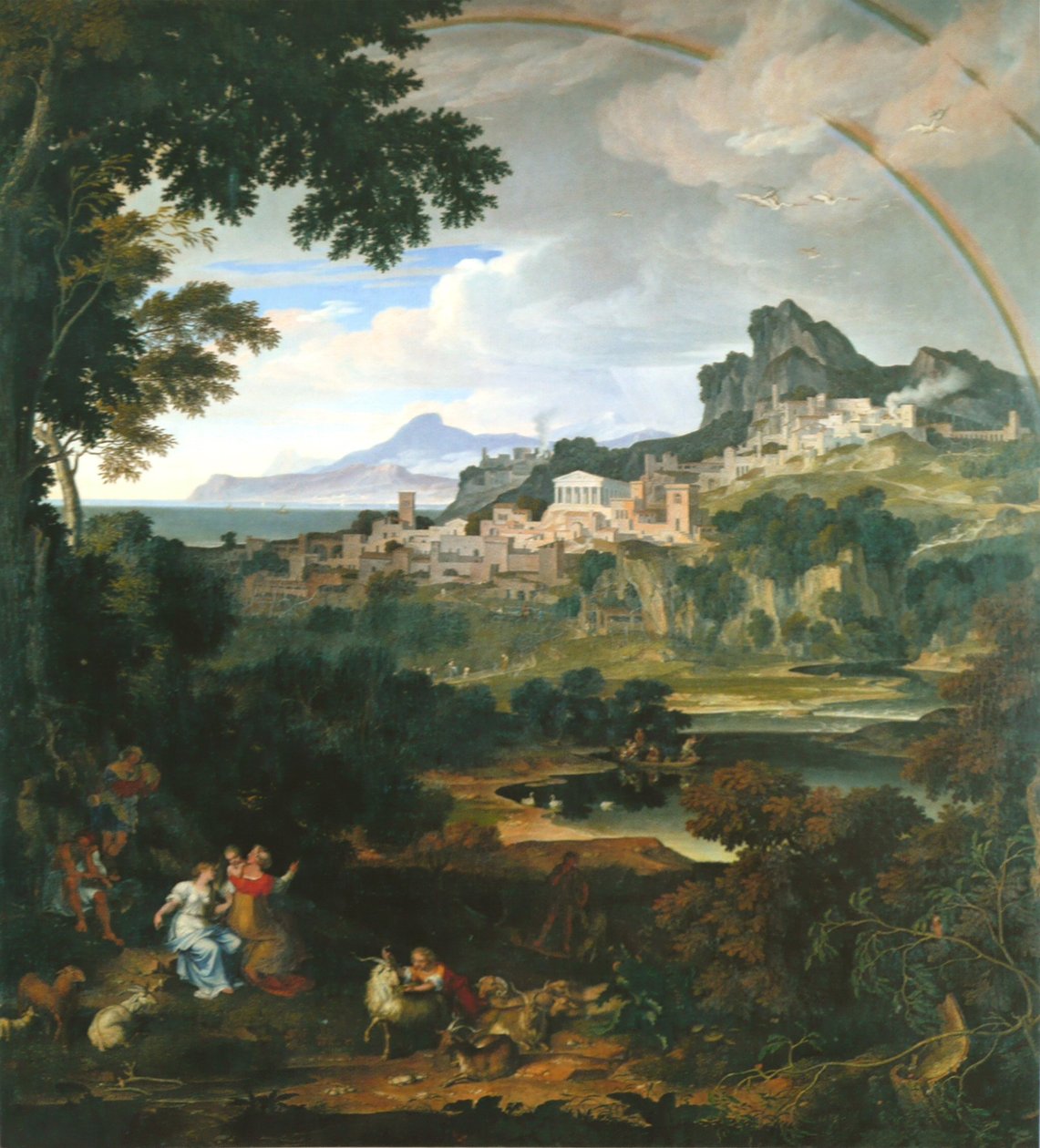 Heroische Landschaft mit Regenbogen von Joseph Anton Koch