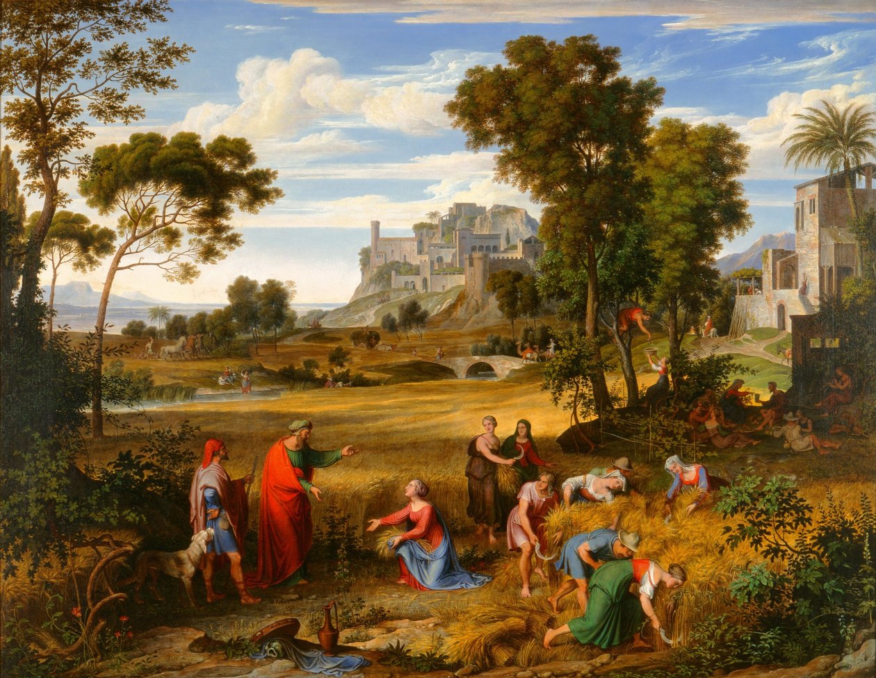 Landschaft mit Ruth und Boas von Joseph Anton Koch