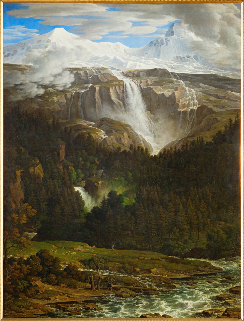 Schmadribach-Wasserfall im Lauterbrunnental, Berner Oberland, Schweiz von Joseph Anton Koch