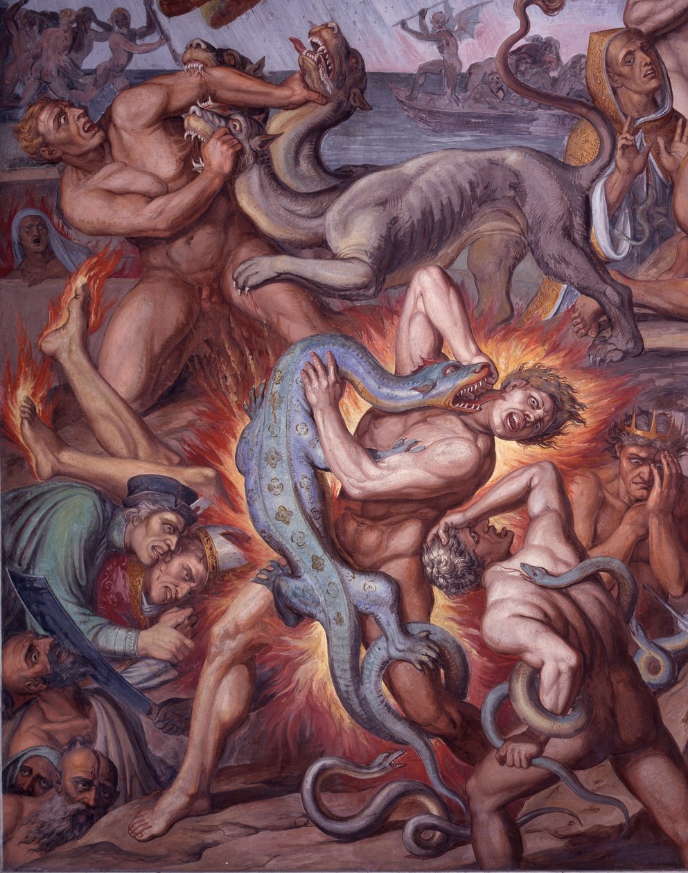 Die Hölle aus Dantes Göttlicher Komödie (Detail) von Joseph Anton Koch