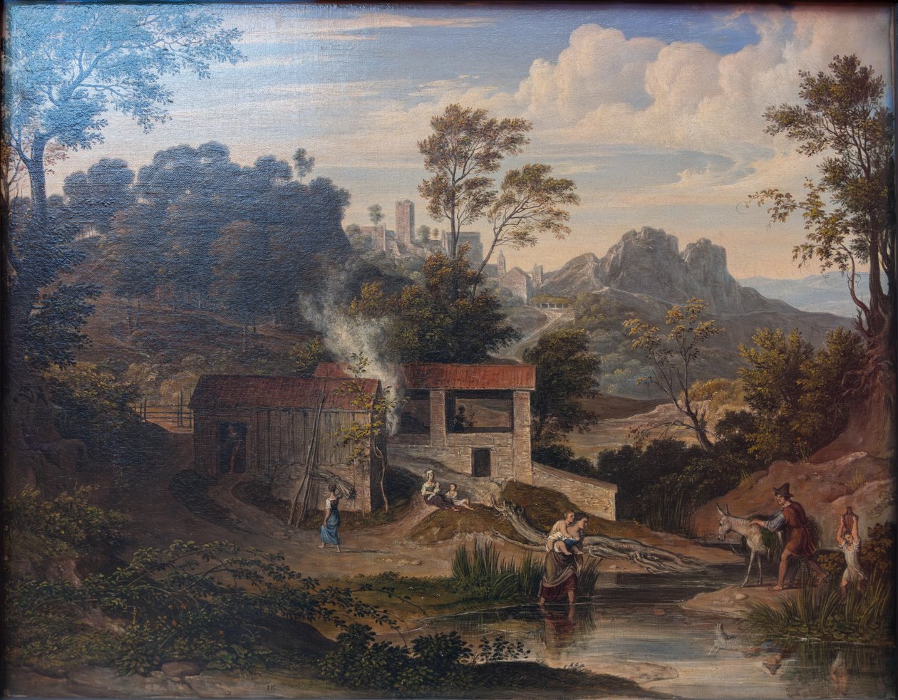 Ziegelhütte bei Olevano von Joseph Anton Koch