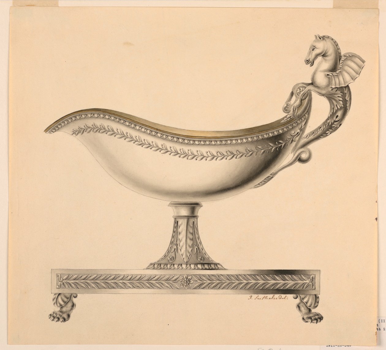 Ansicht einer Sauciere, 1790–1825 von Joseph Anton Seethaler Ii