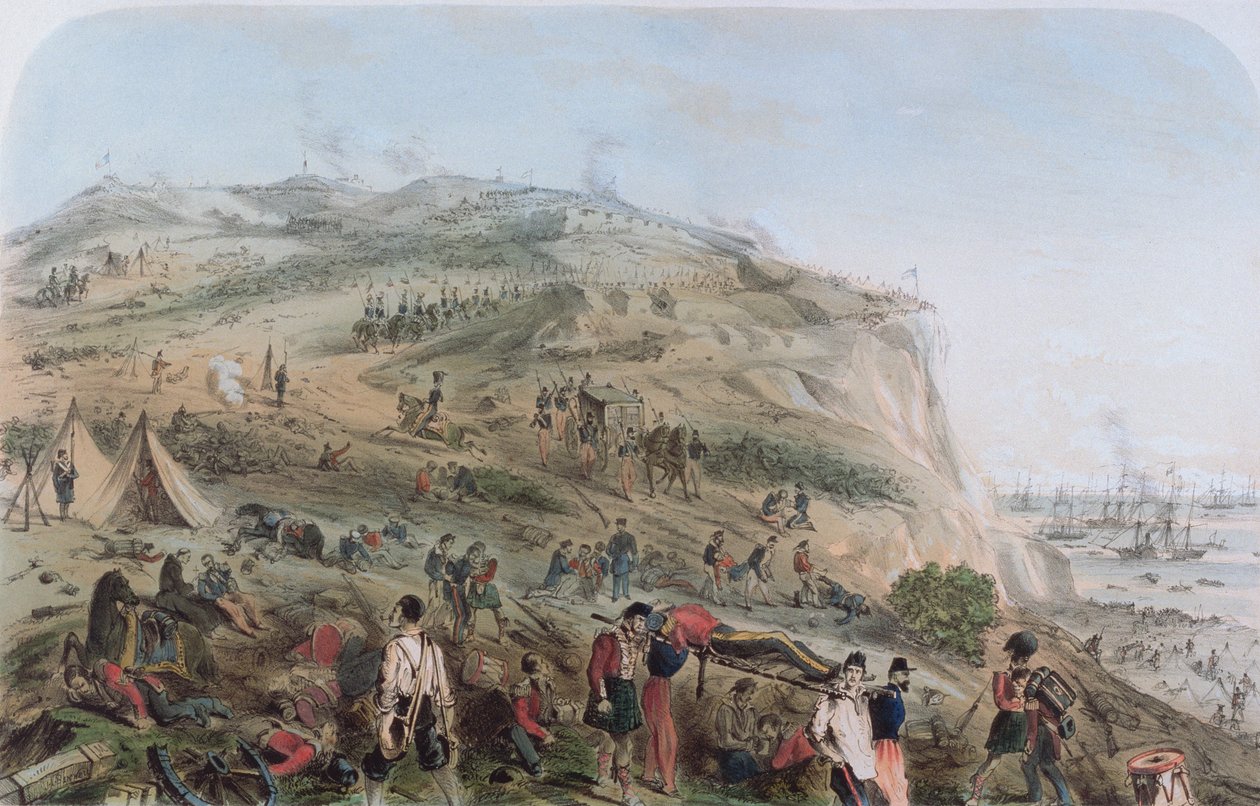 Die Höhen von Alma - Der Tag nach der Schlacht von Joseph-Austin Benwell