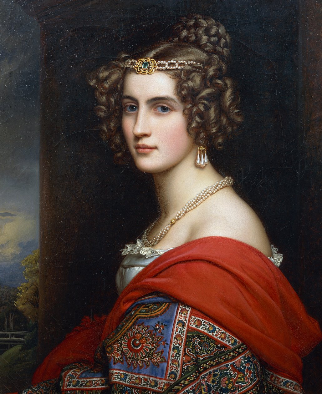 Porträt von Amalia von Schintling von Joseph Carl Stieler