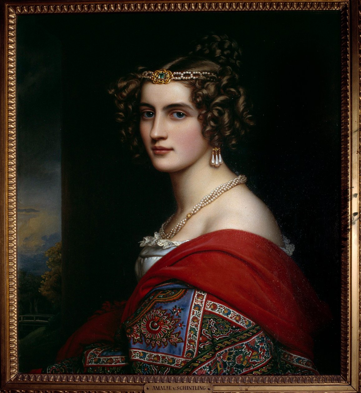 Porträt von Amalie von Schintling von Joseph Carl Stieler