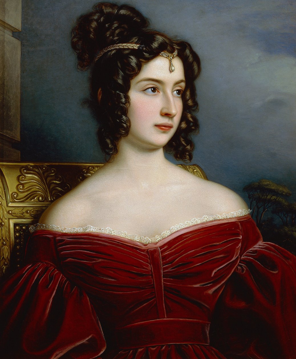 Porträt der Marchesa Marianna Florenzi von Joseph Carl Stieler