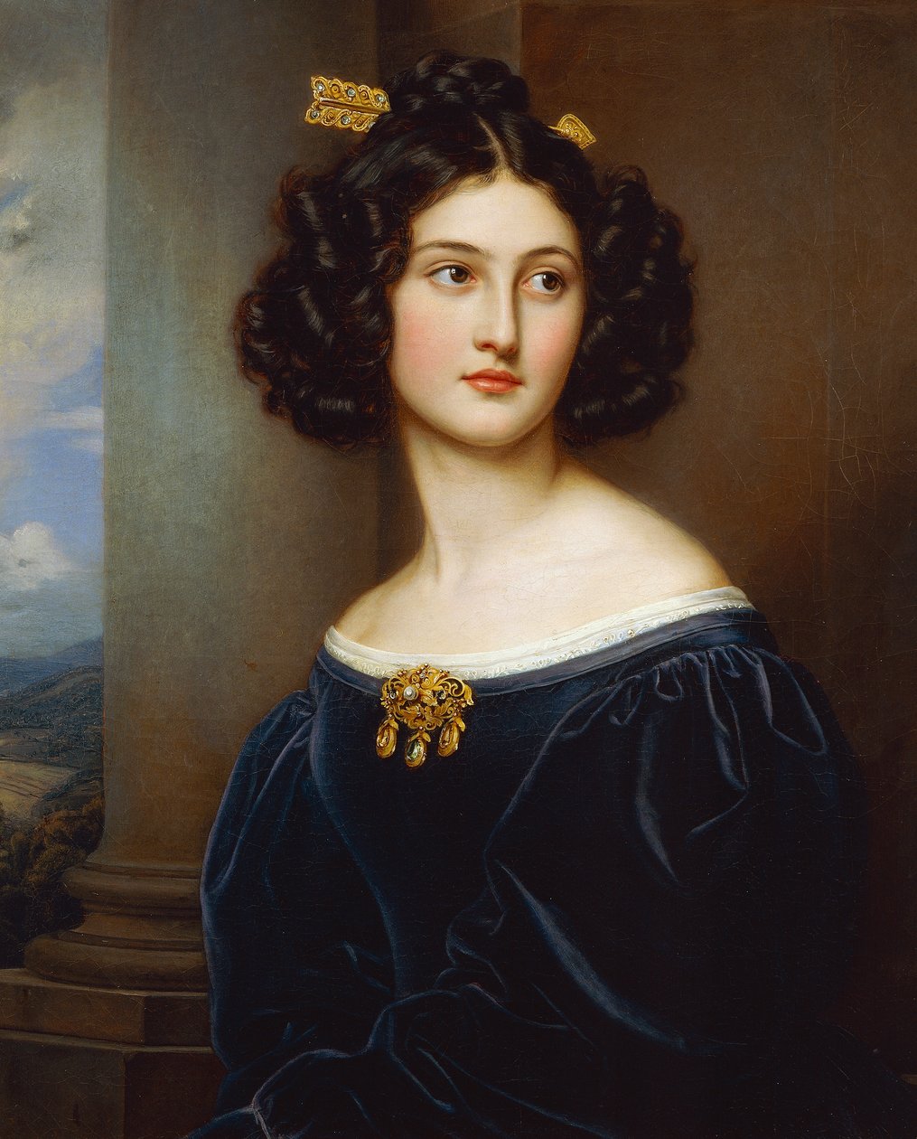 Porträt von Nanette Kaula (1812 - 1876) von Joseph Carl Stieler