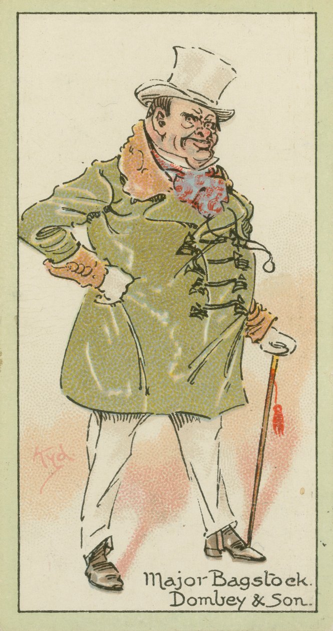 Major Bagstock, Dombey & Sohn von Joseph Clayton (1856-1937) (after) Clarke