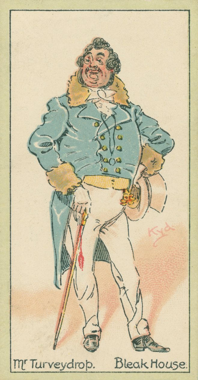 Mr. Turveydrop, Bleak House von Joseph Clayton (1856-1937) (after) Clarke