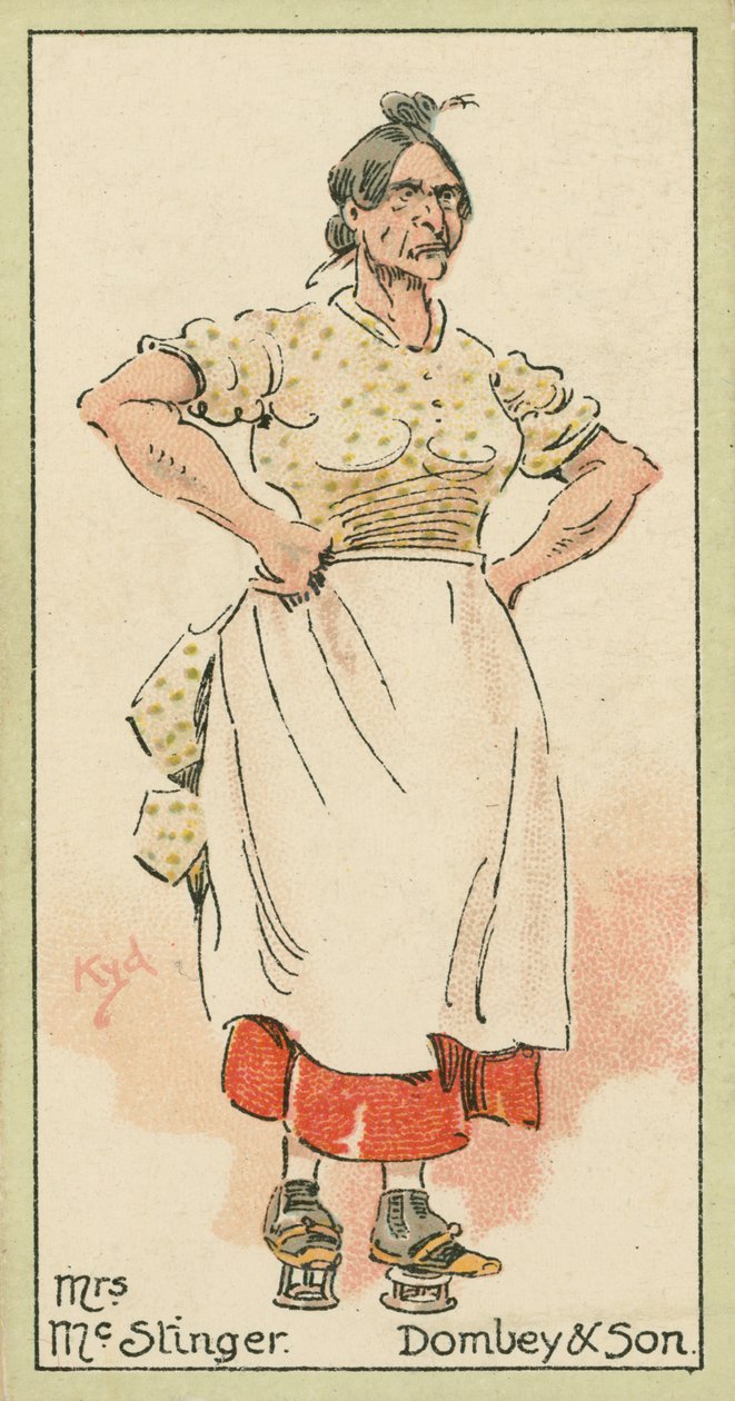 Mrs McStinger, Dombey & Sohn von Joseph Clayton (1856-1937) (after) Clarke