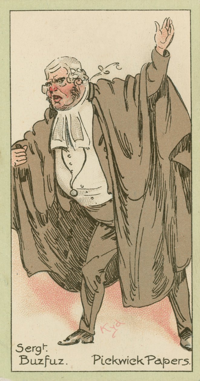 Sergeant Buzfuz, Pickwick-Papiere von Joseph Clayton (1856-1937) (after) Clarke