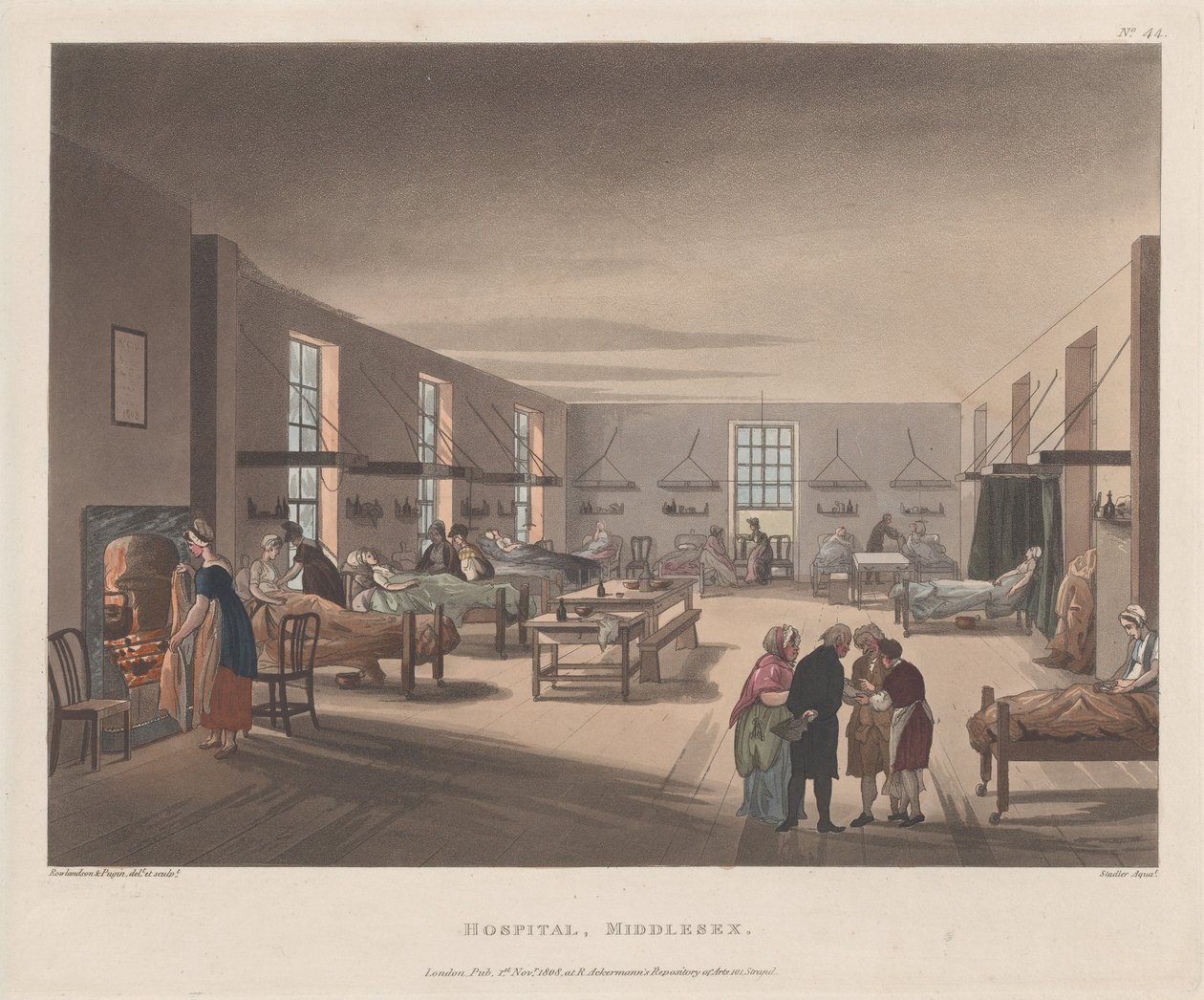 Krankenhaus, Middlesex, 1. April 1809 von Joseph Constantine Stadler