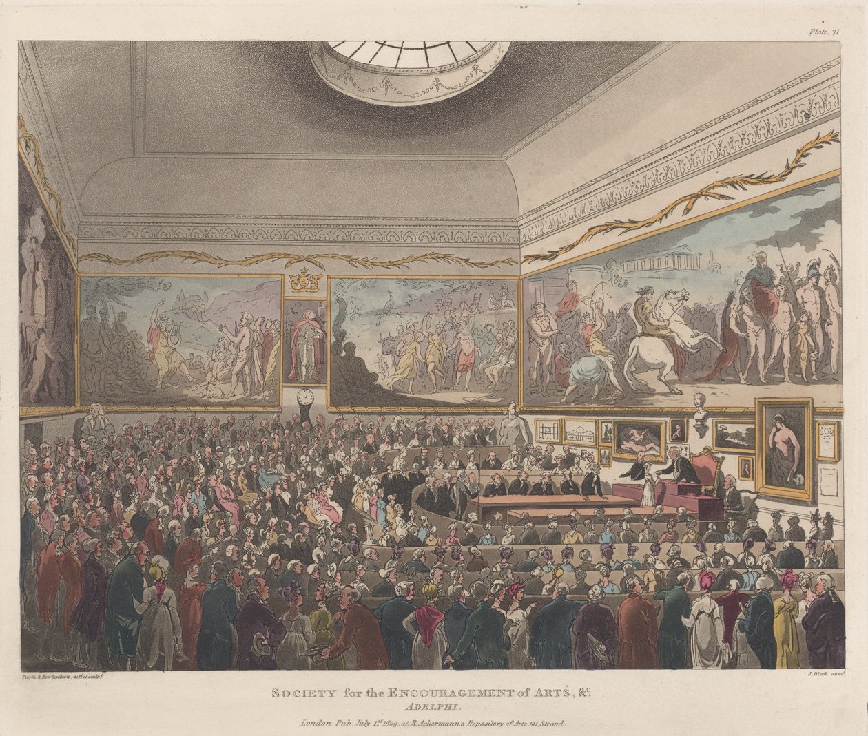 Gesellschaft zur Förderung der Künste etc., Adelphi, 1. Juli 1809 von Joseph Constantine Stadler