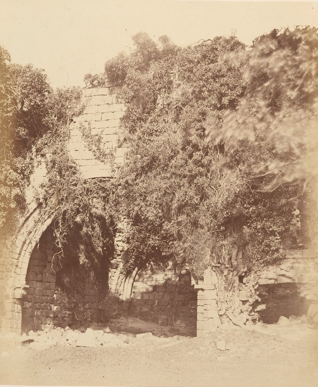 Kirkstall Abbey. Ruinen auf der Südseite von Joseph Cundall