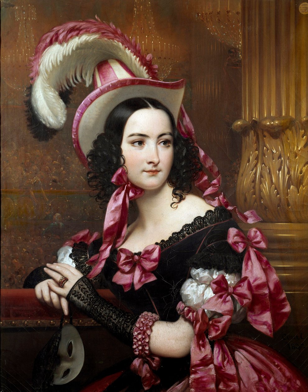 Die Venezianerin auf dem Maskenball von Joseph Desire Court