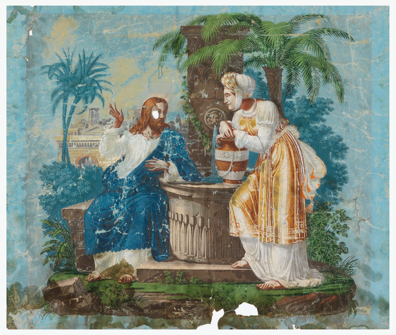 Christus und die Frau von Samaria von Joseph Dufour et Cie.