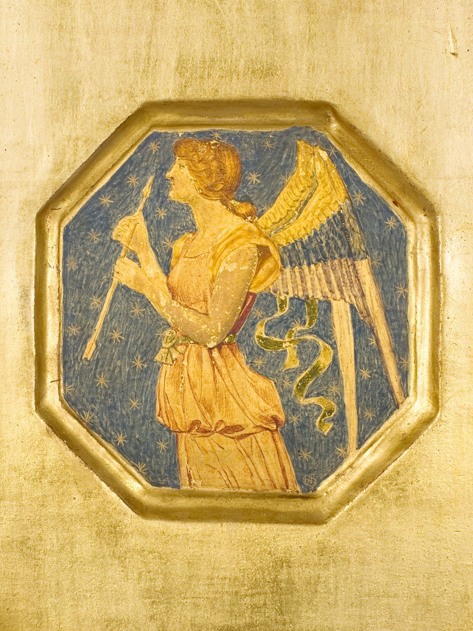 Engel mit einem Pfeil, Detail von Crystofore von Joseph Edward Southall