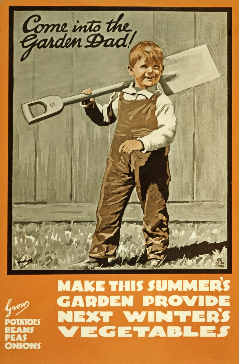 Erster Weltkrieg Landwirtschaft, ca. 1915 von Joseph Ernest Sampson