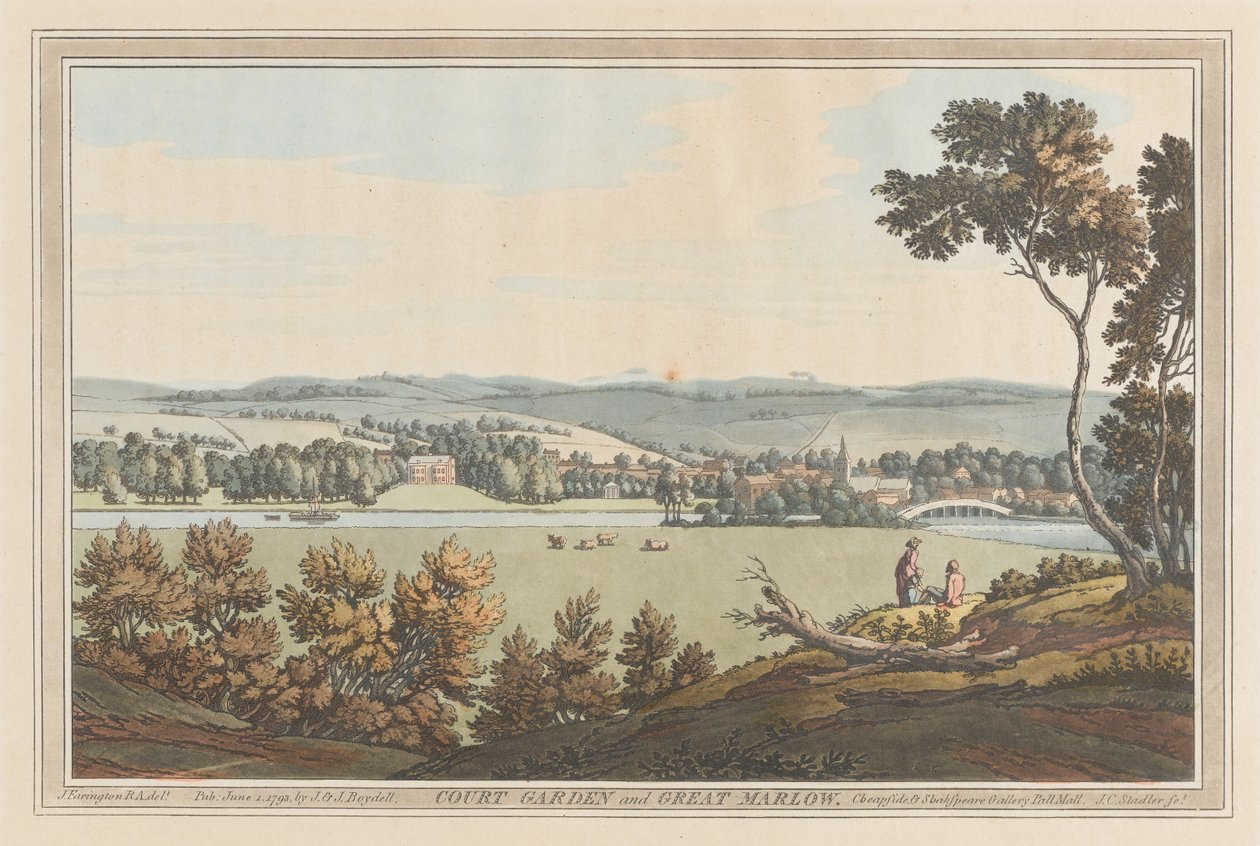 Hofgarten und Great Marlow von Joseph Farington