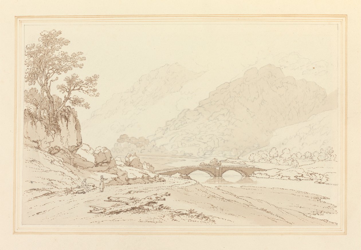 Das Gehöft von Borrodale von Joseph Farington