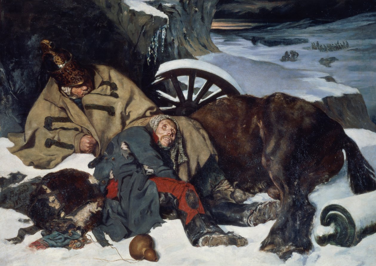 Szene vom Rückzug aus Russland von Joseph Fernand Boissard de Boisdenier