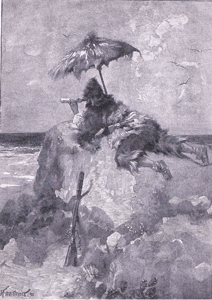Ich hielt meine tägliche Tour zum Aussichtspunkt auf dem Hügel (Lithografie) von Joseph Finnemore