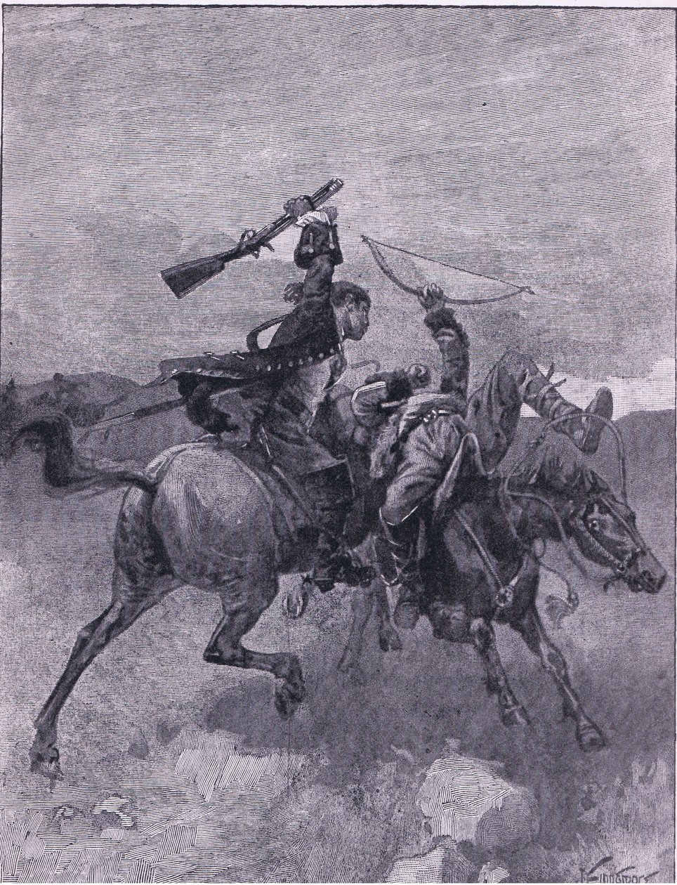 Schlägt einen von ihnen vom Pferd von Joseph Finnemore