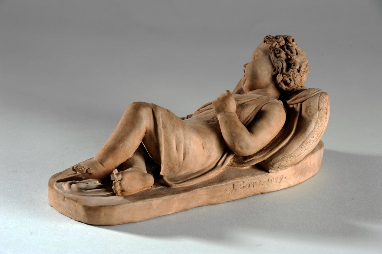 Maquette für Jane Gott als Baby im Wald von Joseph Gott