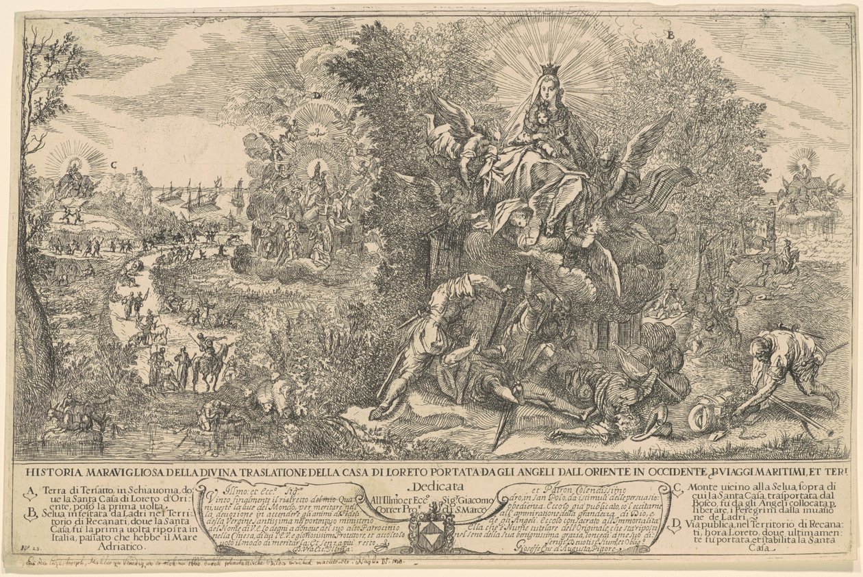Der Transport des Heiligen Hauses von Loreto von Joseph Heintz the Younger