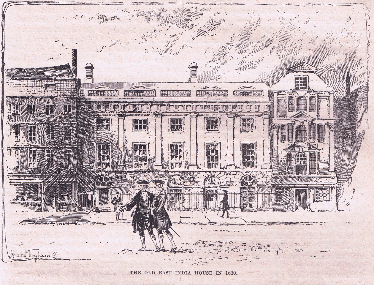 Das alte Ostindienhaus AD 1630 von Joseph Holland Tringham